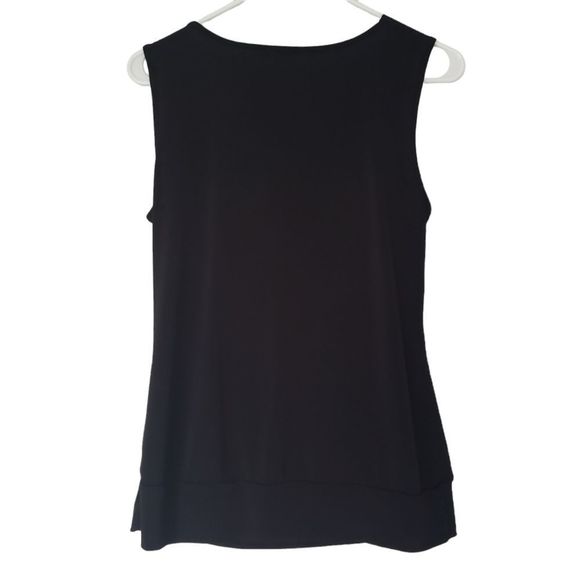 Ricki's Black Scoop neck blouse top medium - Picture 2 of 4